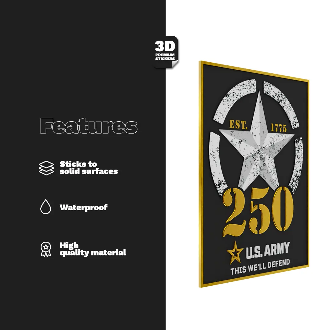 250TH ANNIVERSARY GOLD Stickmadly