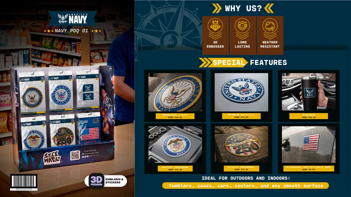 Navy · Emblems & 250th