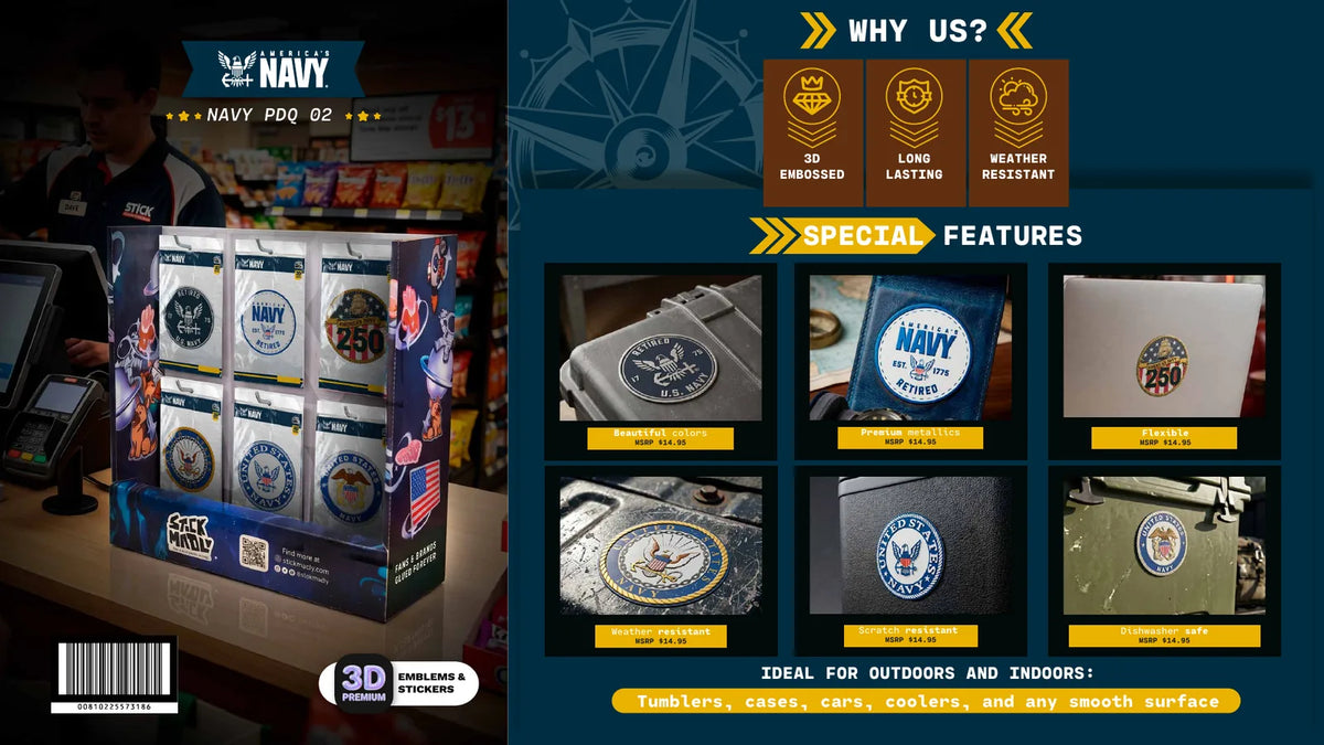 Navy · Retired & Crest
