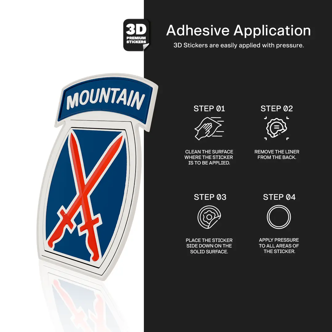 10TH Mountain Division Stickmadly