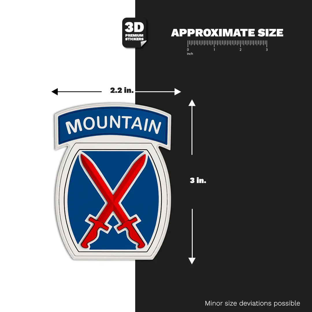 10TH Mountain Division Stickmadly