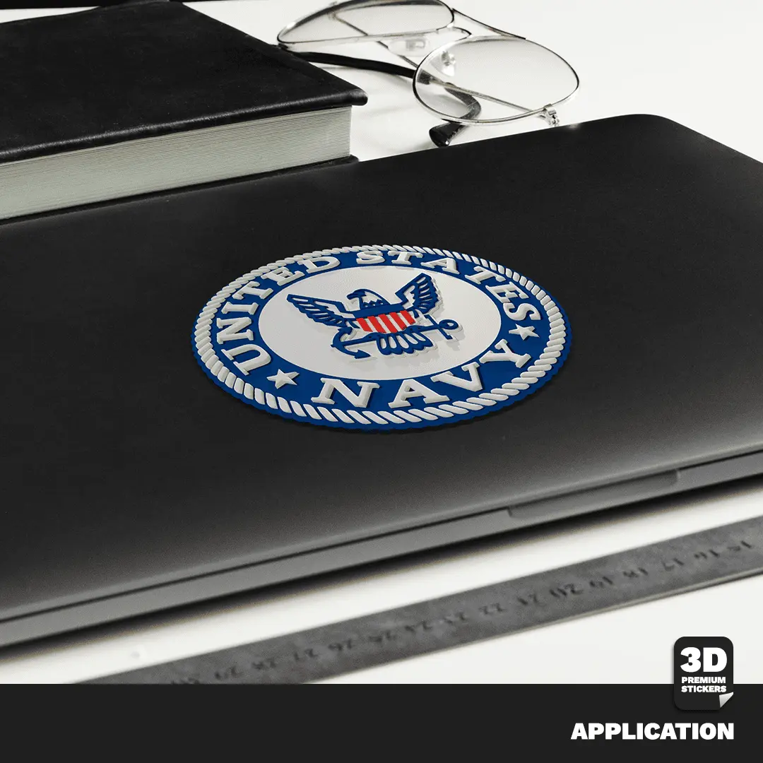 NAVY ALTERNATIVE EMBLEM Stickmadly