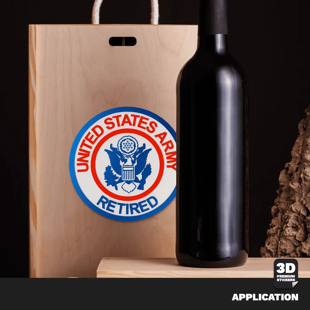 United States Army Retired Stickmadly