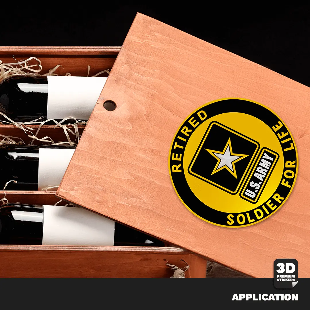 Soldier for Life Retired Stickmadly