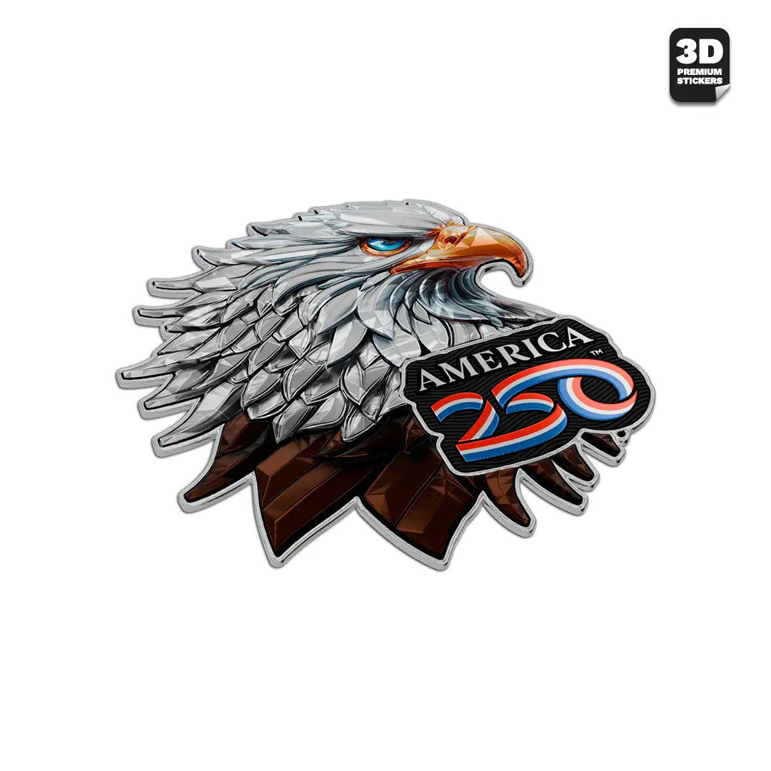 PATRIOTIC BALD EAGLE4 Stickmadly