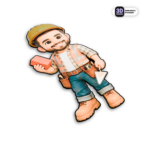CONSTRUCTION WORKER Stickmadly
