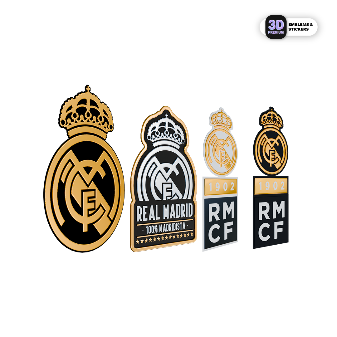 Gold Crest Emblem Real Madrid