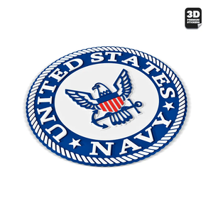 NAVY ALTERNATIVE EMBLEM Stickmadly