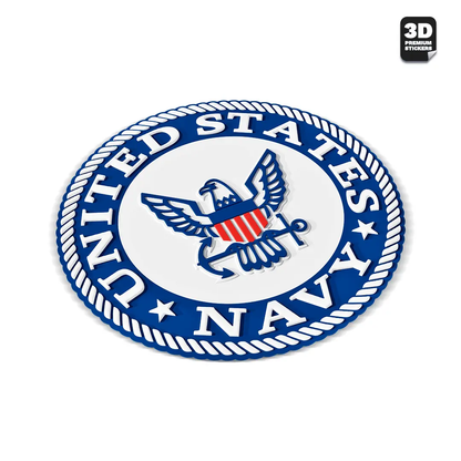 NAVY ALTERNATIVE EMBLEM Stickmadly