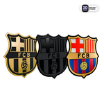 Barcelona Logos - Black 2'', Silver 2'' & Metallic 3'' (3 PACK) FC Barcelona
