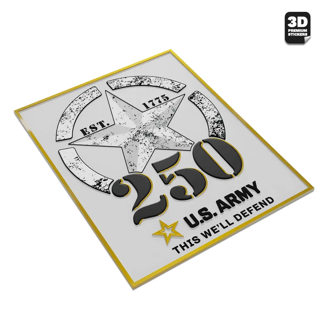 250TH ANNIVERSARY BLACK/GOLD Stickmadly