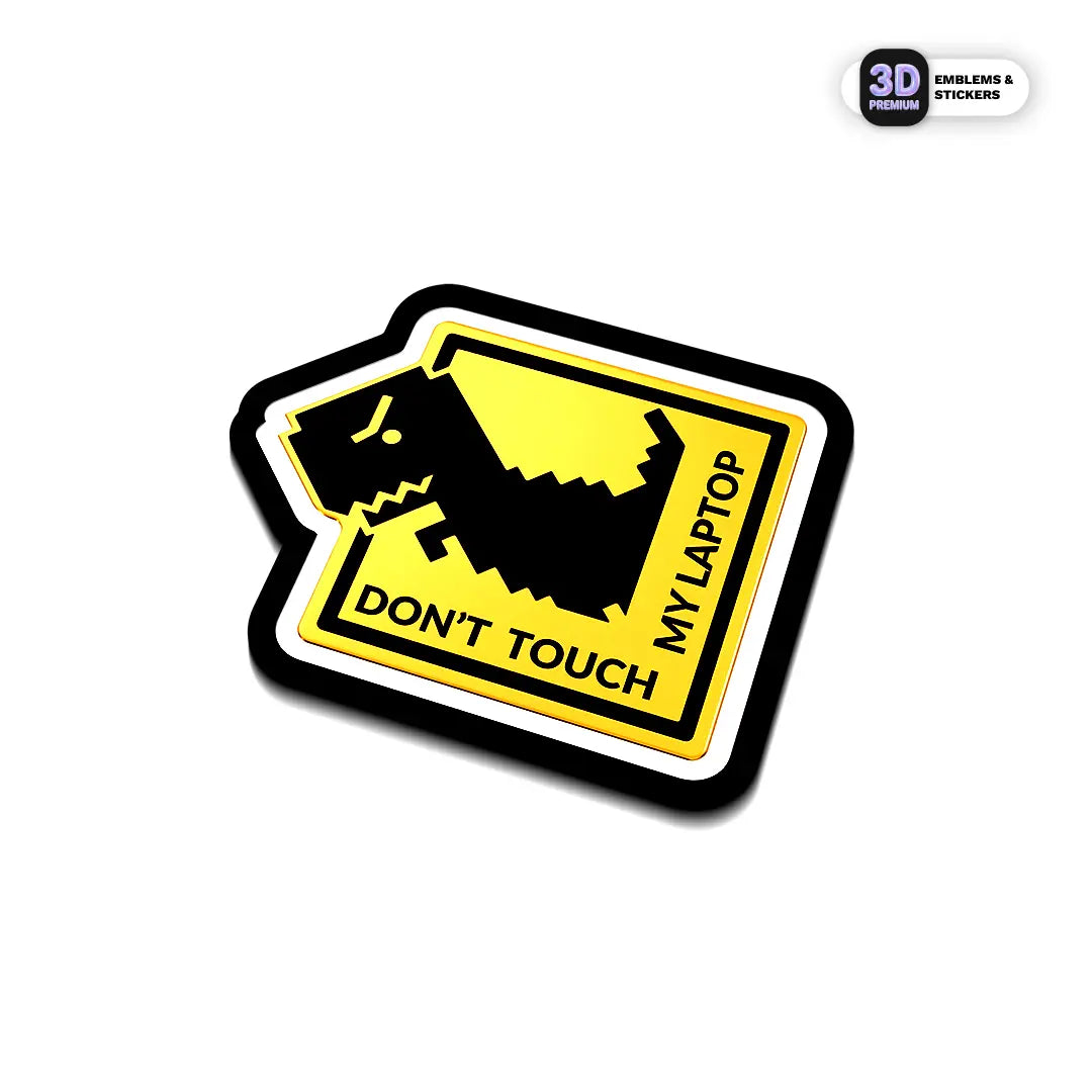 DON'T TOUCH MY LAPTOP Stickmadly