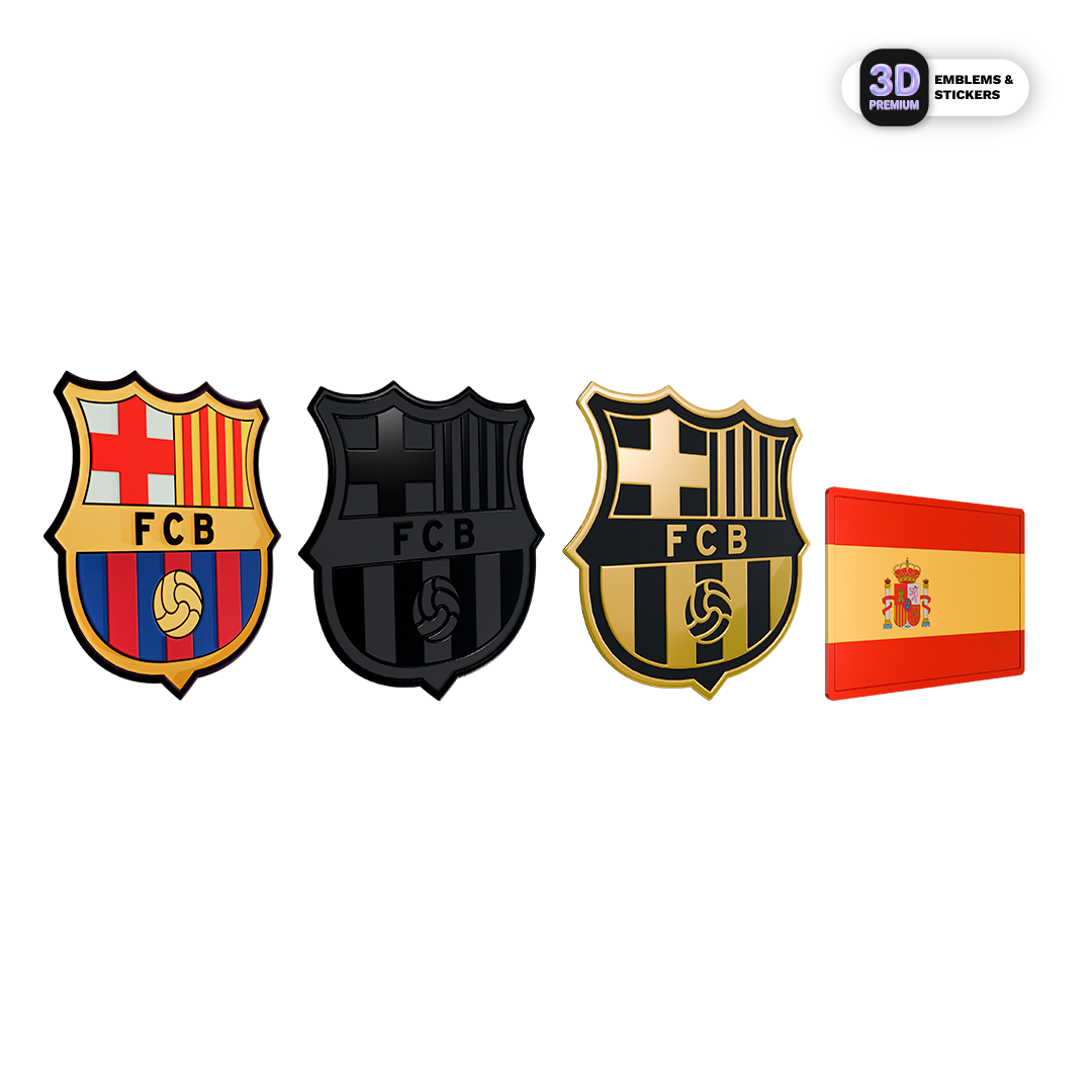 Barça Crest Collection & Spain Flag Pack FC Barcelona