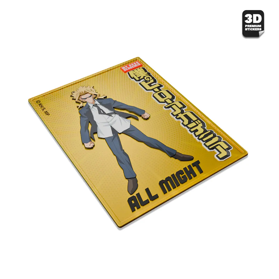 All Might miniposter Stickmadly