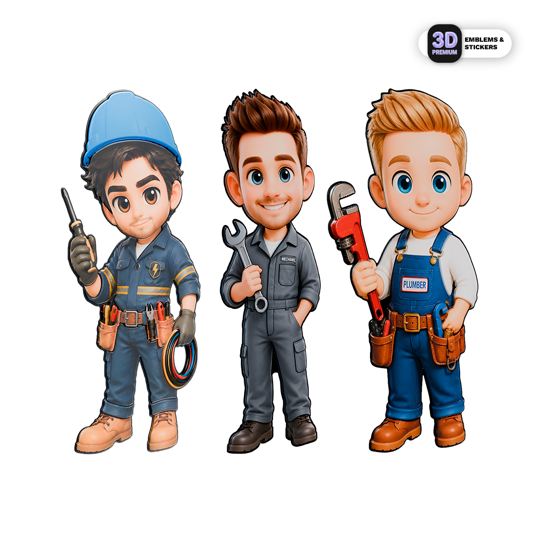 Skilled Trades Pack Stickmadly