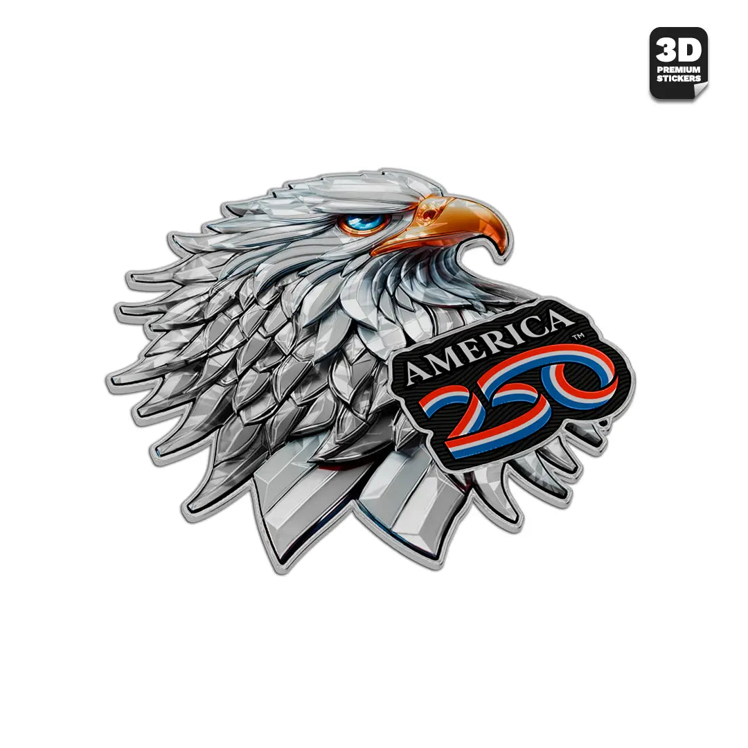 PATRIOTIC BALD EAGLE2 Stickmadly