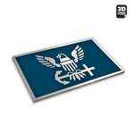 EAGLE ICON NAVY STICKERS -TWO PACK Stickmadly