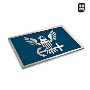 EAGLE ICON NAVY STICKERS -TWO PACK Stickmadly