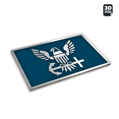 EAGLE ICON NAVY STICKERS -TWO PACK Stickmadly
