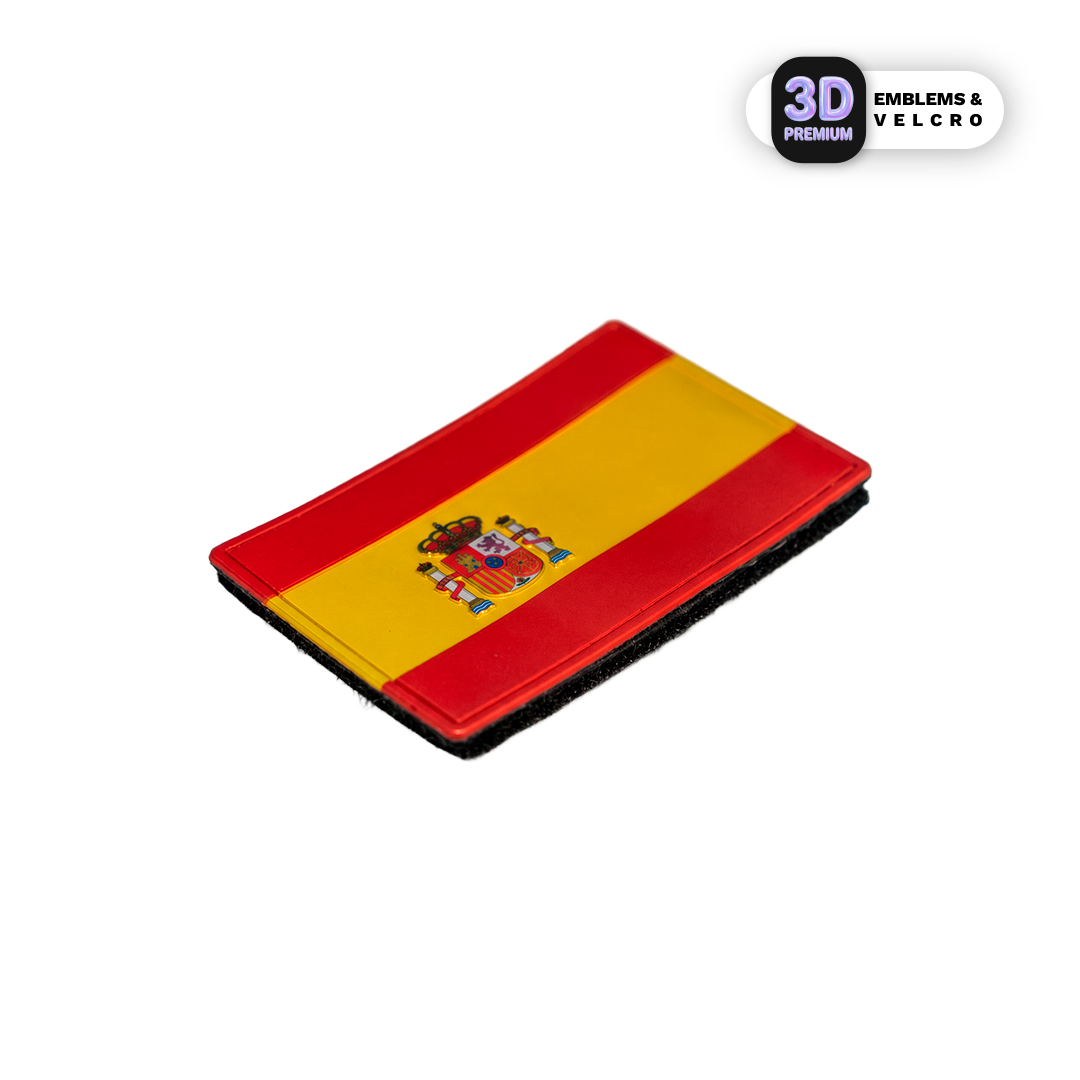 Spain Flag Velcro Patch Stickmadly