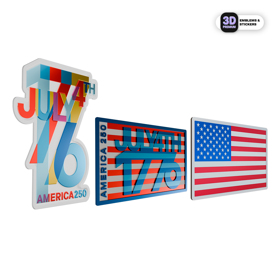 America 250 USA 250th Birthday Stickers Pack America250
