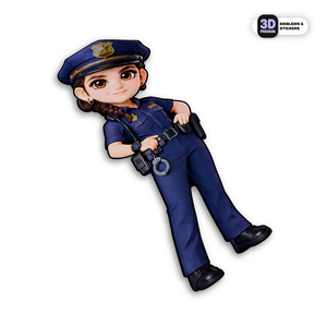 POLICEWOMAN Stickmadly