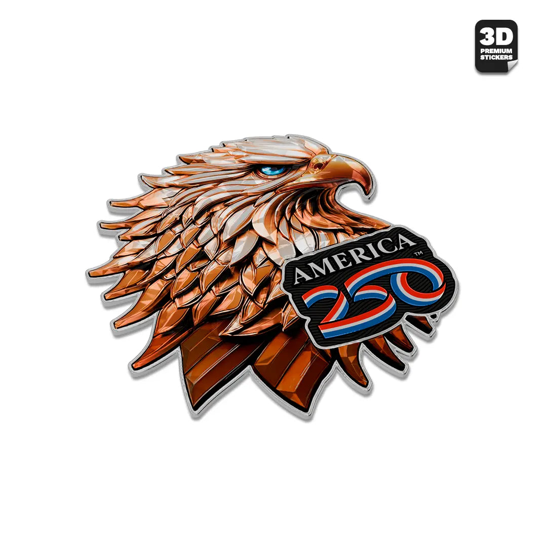 PATRIOTIC BALD EAGLE3 Stickmadly