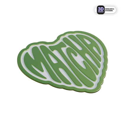 MATCHA HEART Stickmadly