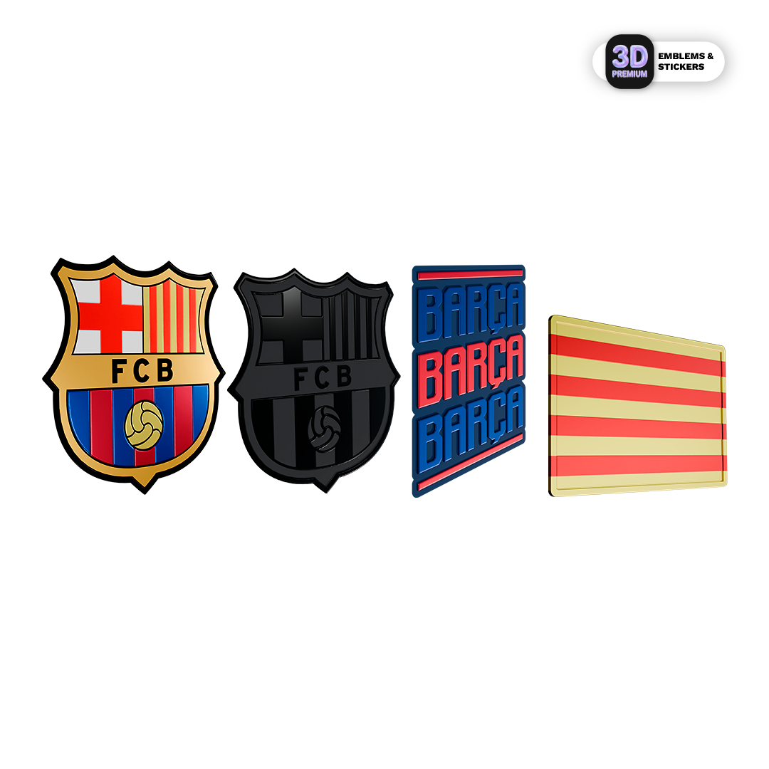 Barça Crest Collection & Catalonia Flag Pack FC Barcelona