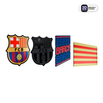 Barça Crest Collection & Catalonia Flag Pack FC Barcelona