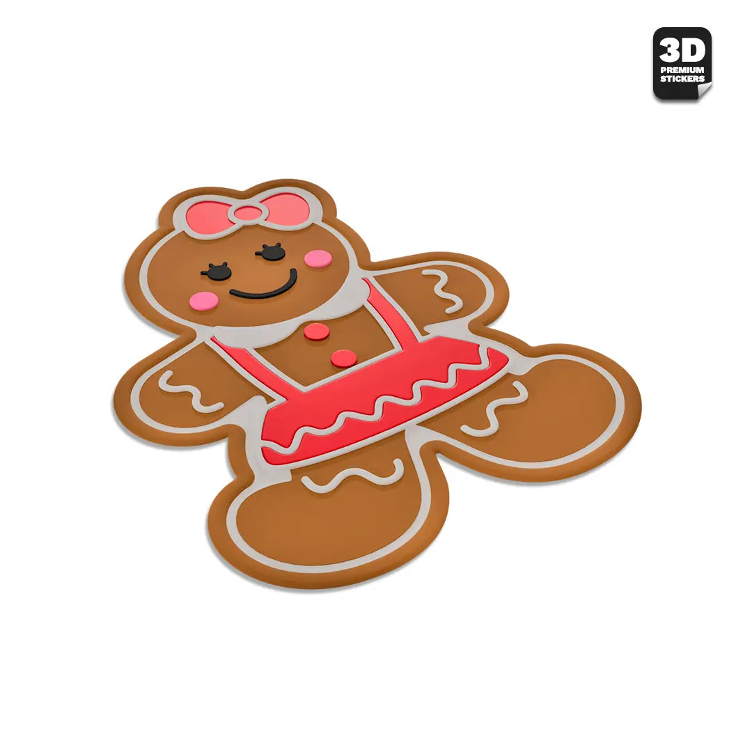 GINGERBREAD GIRL Stickmadly