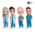 Healthcare Heroes Pack Stickmadly