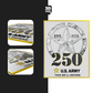 250TH ANNIVERSARY BLACK/GOLD Stickmadly