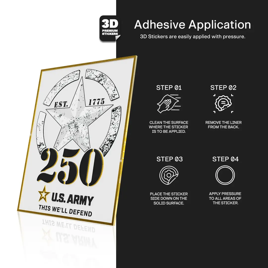 250TH ANNIVERSARY BLACK/GOLD Stickmadly