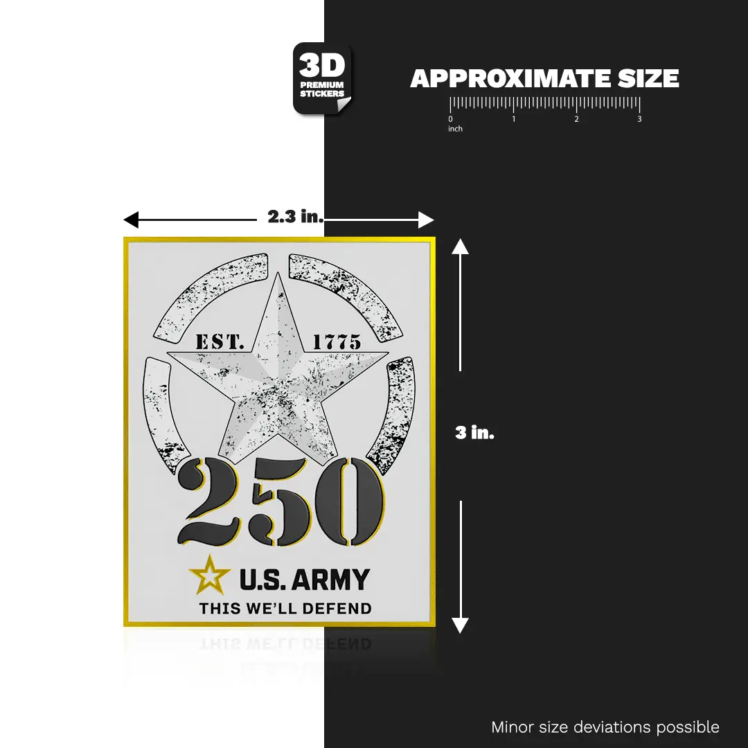 250TH ANNIVERSARY BLACK/GOLD Stickmadly