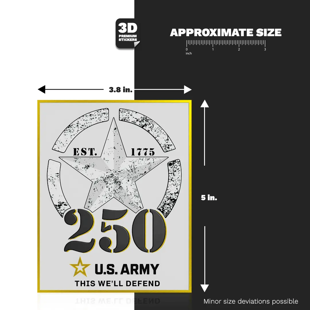 250TH ANNIVERSARY BLACK/GOLD Stickmadly