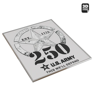 250TH ANNIVERSARY BLACK/ SILVER Stickmadly