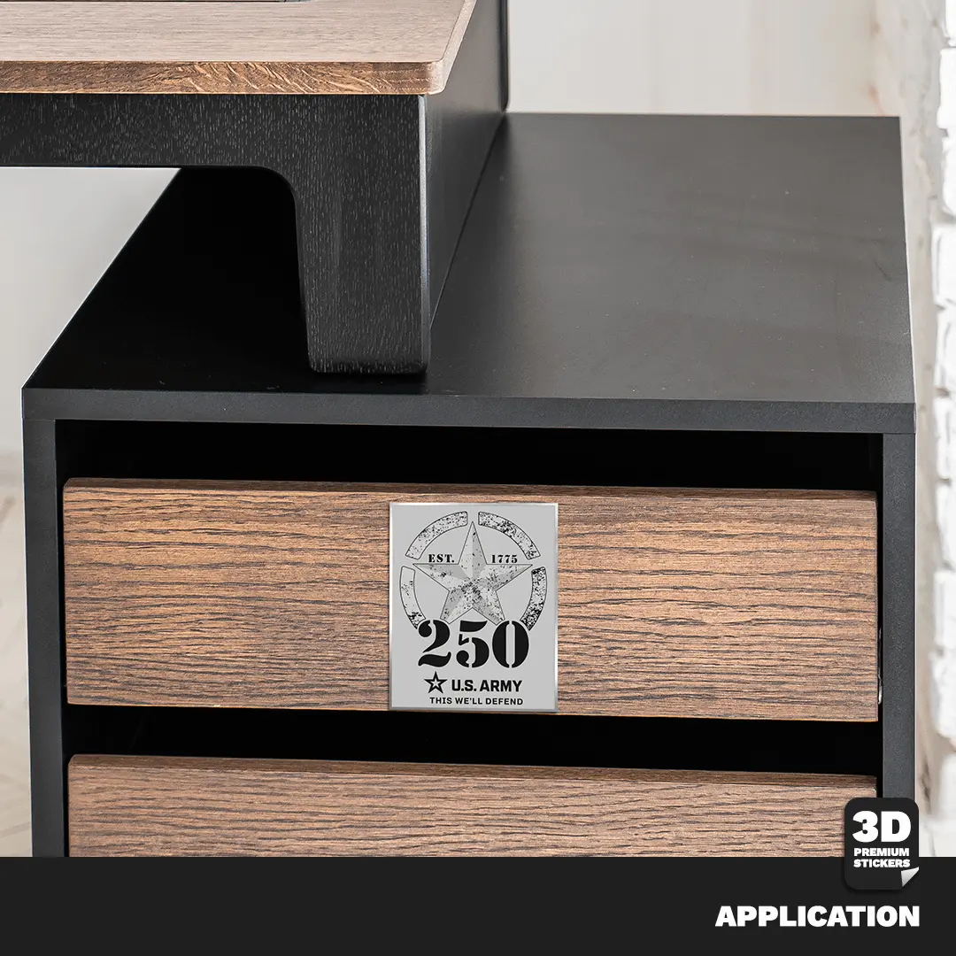 250TH ANNIVERSARY BLACK/ SILVER Stickmadly