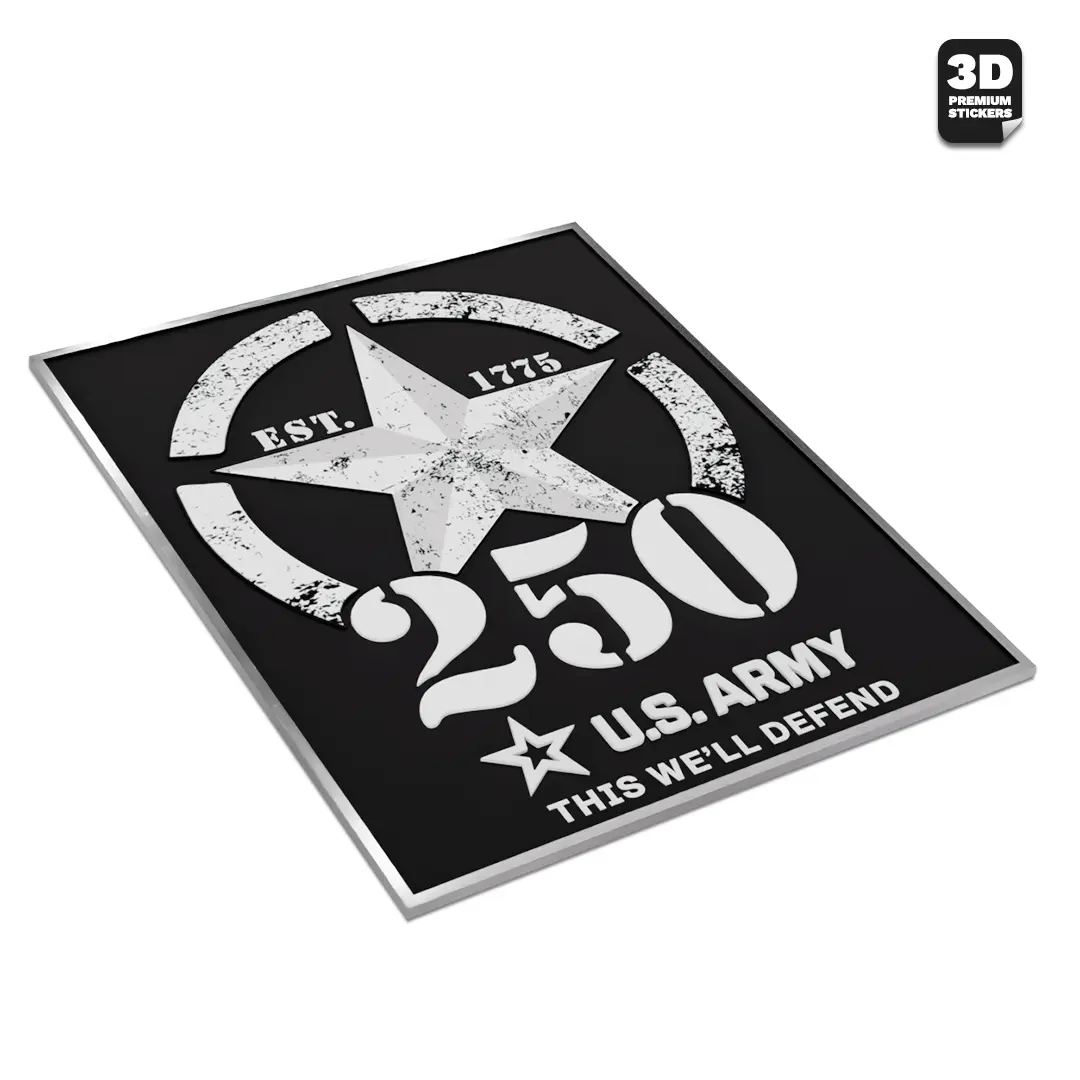 250TH ANNIVERSARY WHITE/SILVER Stickmadly
