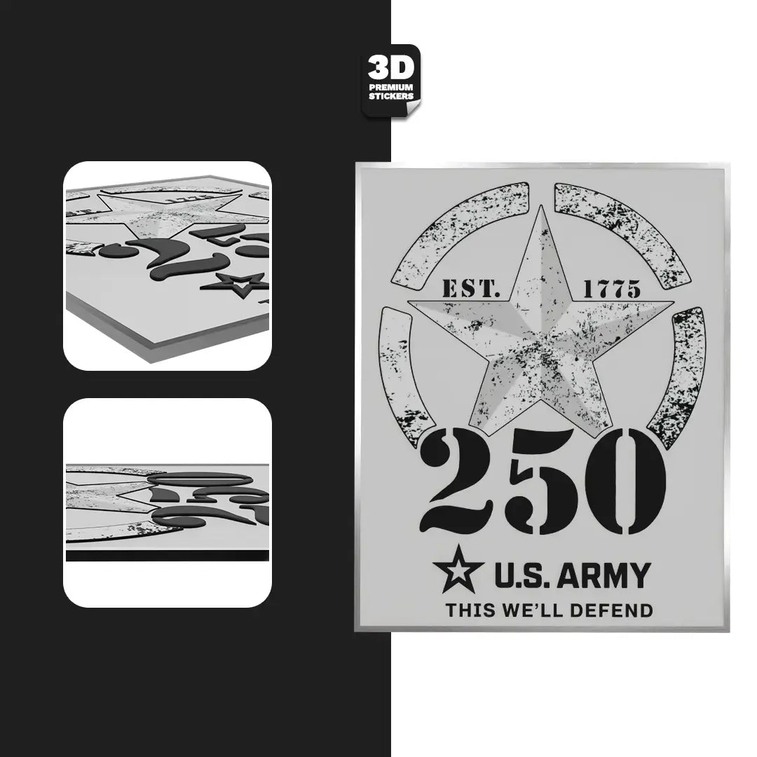 250TH ANNIVERSARY BLACK/ SILVER - Stickmadly