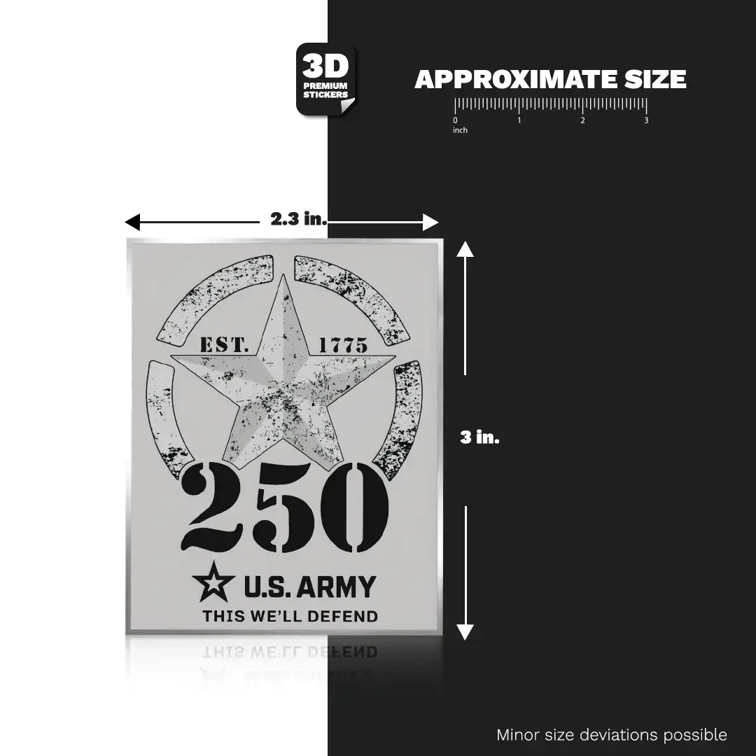 250TH ANNIVERSARY BLACK/ SILVER - Stickmadly