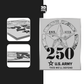 250TH ANNIVERSARY BLACK/ SILVER - Stickmadly