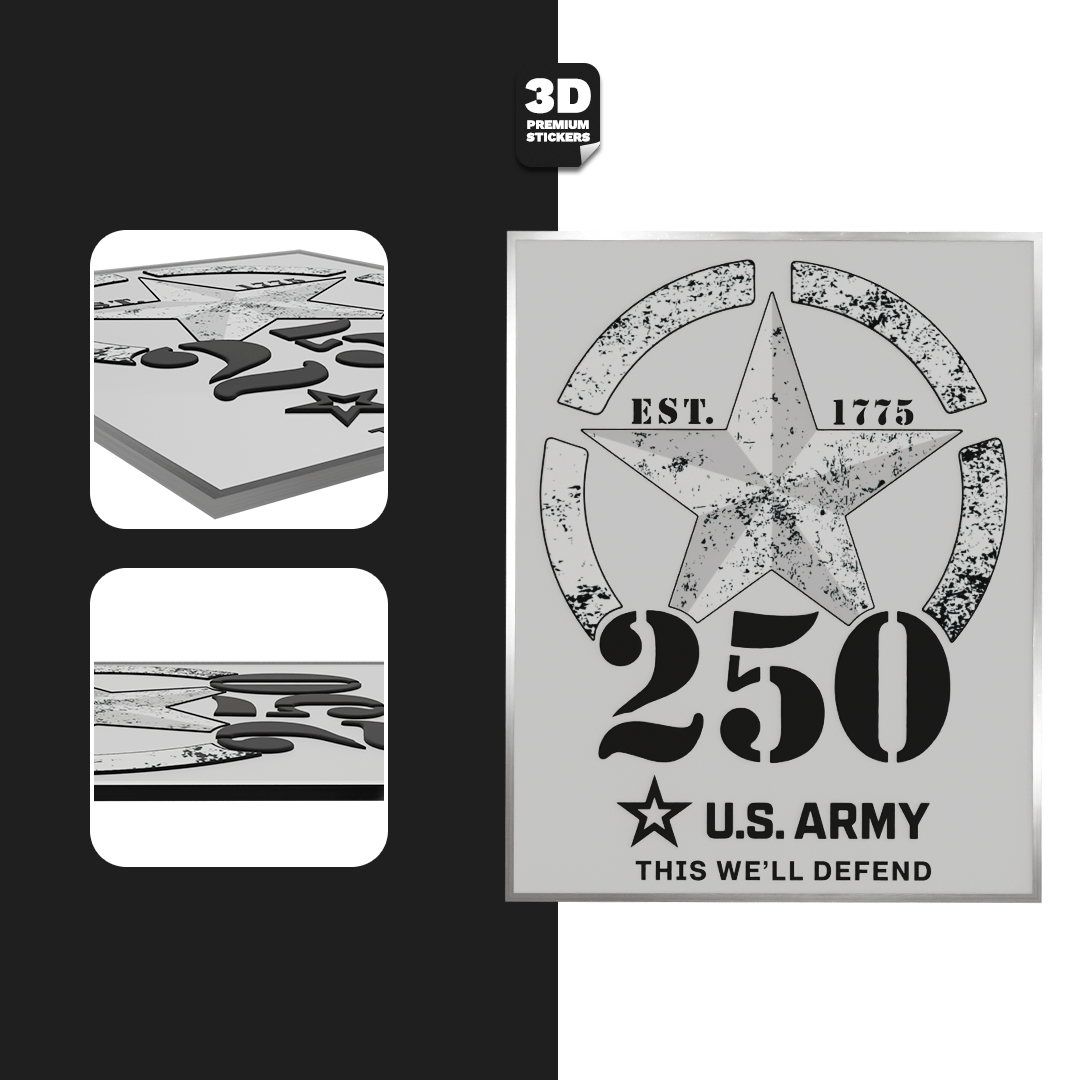 250TH ANNIVERSARY BLACK/ SILVER - Stickmadly