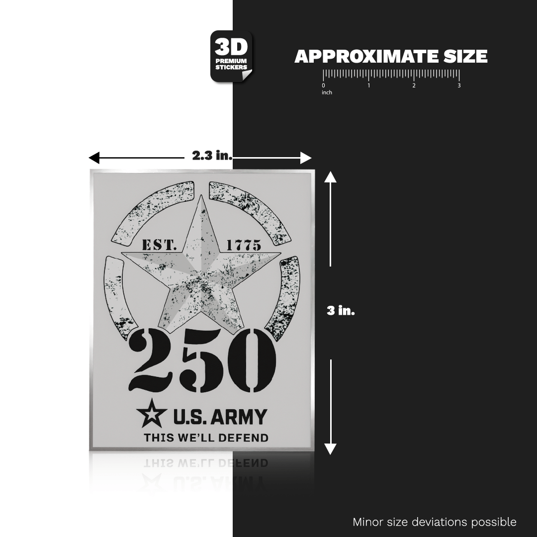 250TH ANNIVERSARY BLACK/ SILVER - Stickmadly