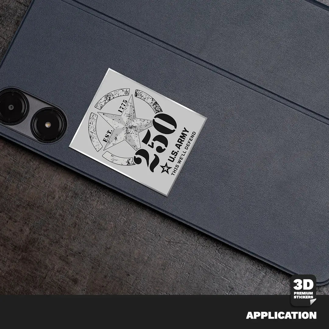 250TH ANNIVERSARY BLACK/ SILVER - Stickmadly
