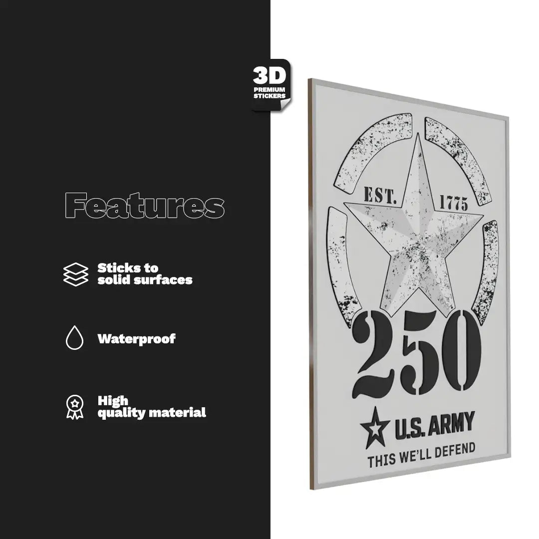 250TH ANNIVERSARY BLACK/ SILVER - Stickmadly
