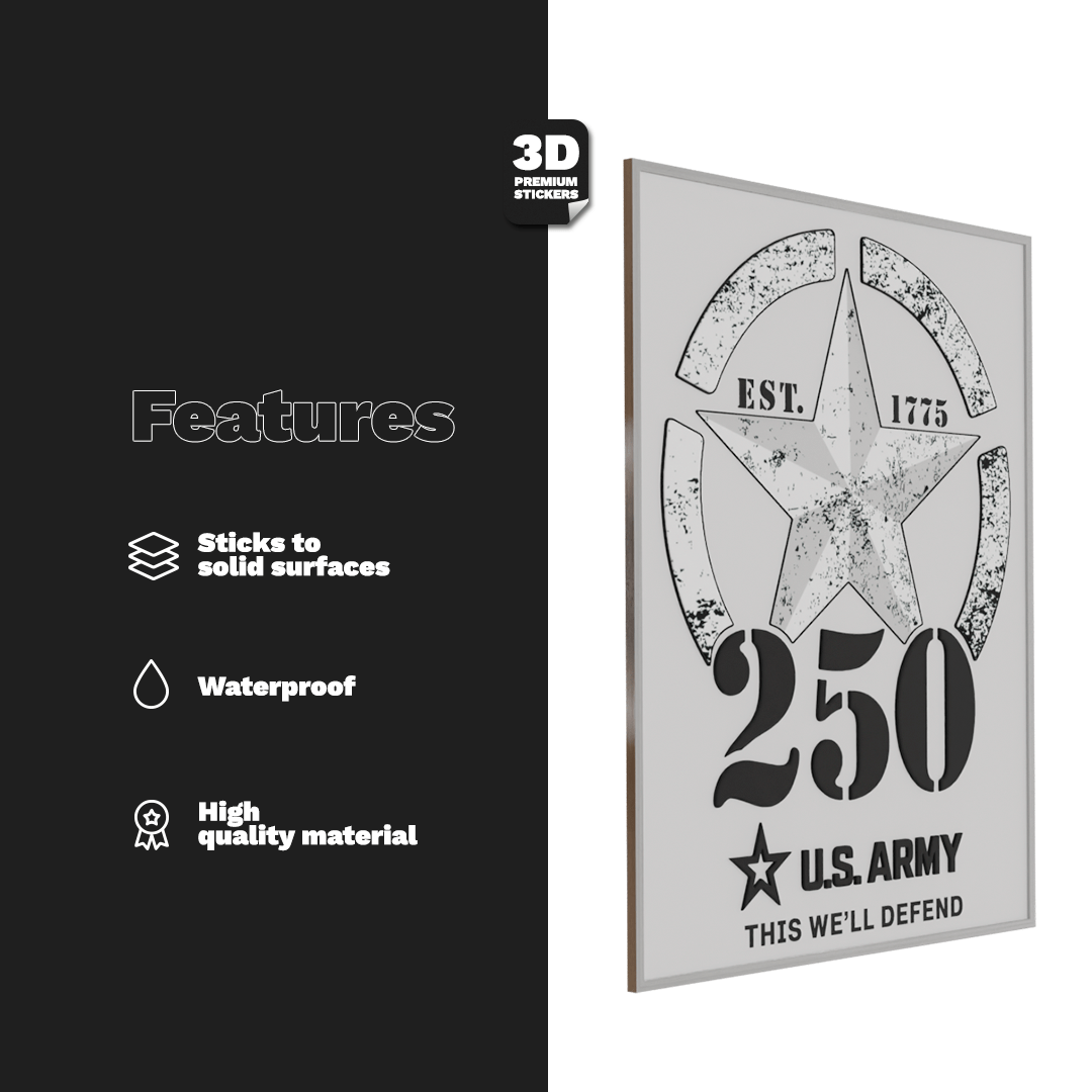 250TH ANNIVERSARY BLACK/ SILVER - Stickmadly