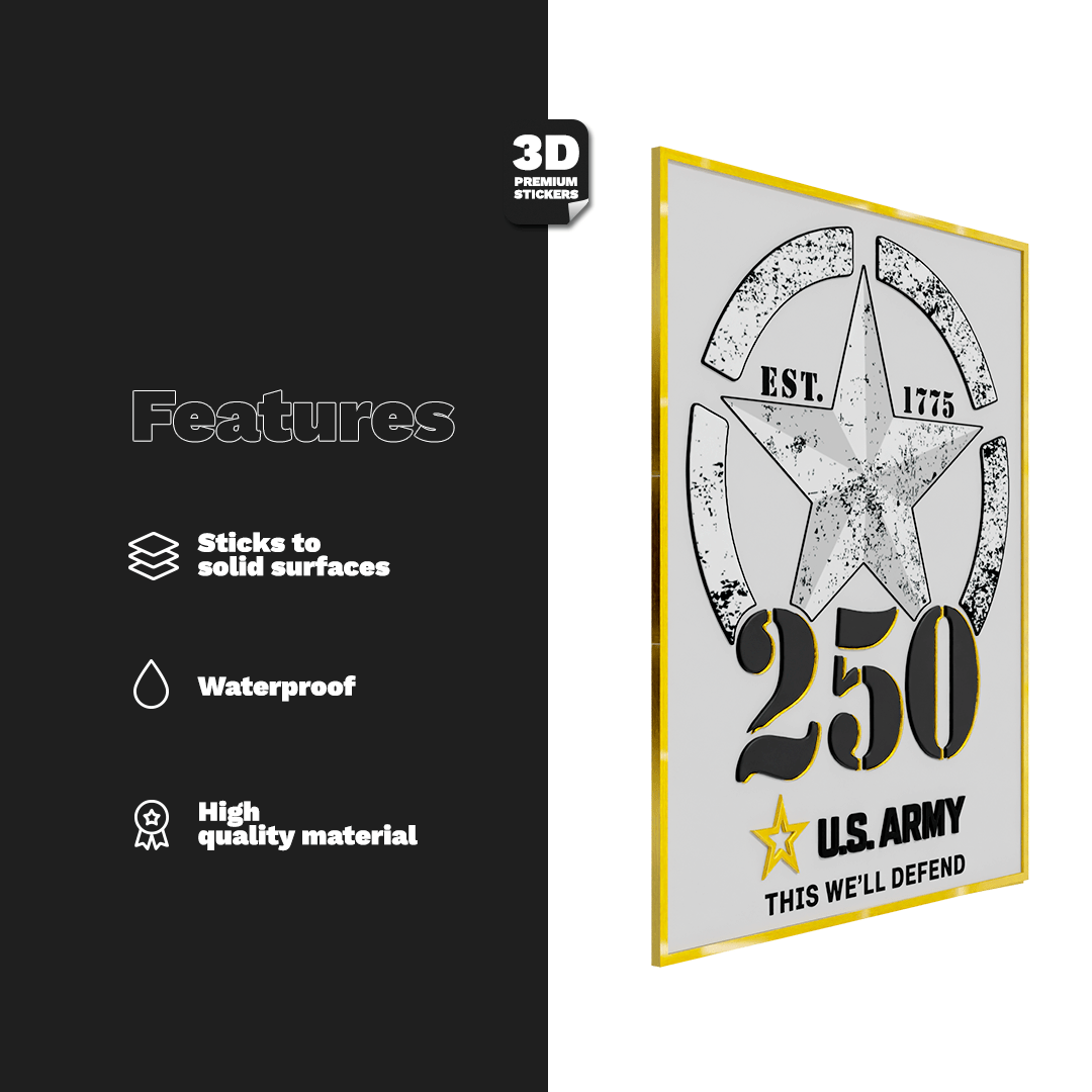 250TH ANNIVERSARY BLACK/GOLD - Stickmadly