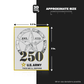 250TH ANNIVERSARY BLACK/GOLD - Stickmadly