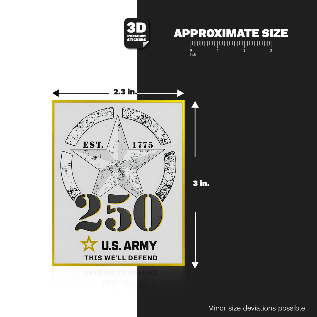 250TH ANNIVERSARY BLACK/GOLD - Stickmadly